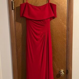 Xscape Strapless Red Dress